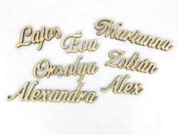  Natúr fa - Egyedi felirat kívánság szerint 3cm magas /betű - feliratokhoz és dekorációhoz