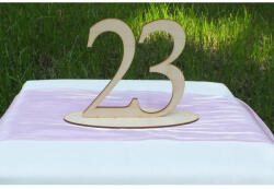  Natúr fa - Asztalszám 23-as 15cm - feliratokhoz és dekorációhoz