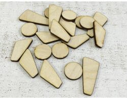  Natúr fa - Carmen ékezet 20db/csomag - feliratokhoz és dekorációhoz