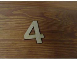  Natúr fa - Számok 4-es 10db/csomag - feliratokhoz és dekorációhoz