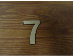  Natúr fa - Számok 7-es 10db/csomag - feliratokhoz és dekorációhoz