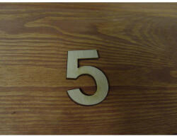  Natúr fa - Számok 5-ös 10db/csomag - feliratokhoz és dekorációhoz