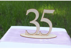  Natúr fa - Asztalszám 35-ös 15cm - feliratokhoz és dekorációhoz