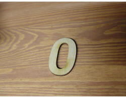  Natúr fa - Számok 0-ás 10db/csomag - feliratokhoz és dekorációhoz