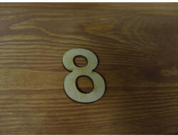  Natúr fa - Számok 8-as 10db/csomag - feliratokhoz és dekorációhoz