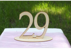  Natúr fa - Asztalszám 29-es 15cm - feliratokhoz és dekorációhoz