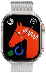 HOCO AS101 pótszíj (egyedi méret, kicsi, fém, milánói szíj, mágneses) EZÜST Apple Watch Series 9 41mm, Watch Series 8 41mm, Watch Series 7 41mm (AS101_38_40_41_S)