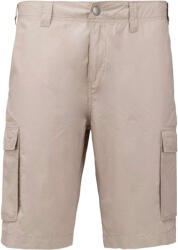 Kariban Férfi pamut bermuda sok zsebbel, Kariban KA755, Beige-54 (ka755be-54)