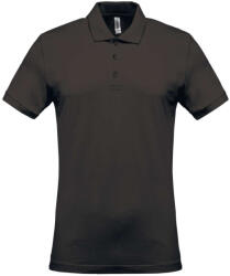 Kariban Férfi galléros piké póló, rövid ujjú, Kariban KA254, Dark Grey-4XL (ka254dg-4xl)