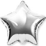 Balloons4party Balon folie stea argintiu 46 cm