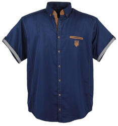 LAVECCHIA cămașă bărbați 1128 oversize Albastru inchis 4XL