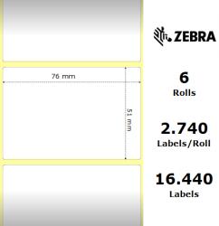 Zebra Etichete hartie 76 x 51mm Z-Select 2000T Zebra 76055 (76055)