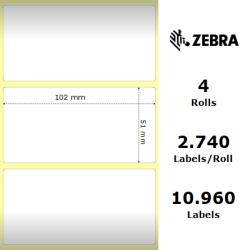 Zebra Etichete hartie 102 x 51mm Z-Select 2000T Zebra 880134-050 (880134-050)