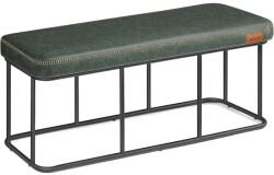 VASAGLE EKHO ülőpad, műbőr kárpitozott pad 40 x 120 x 45 cm, erdőzöld (LOM073C01)