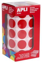 APLI Etikett, 20mm kör, kézzel írható, tekercsben, színes, APLI, piros 1700 etikett/csomag (LCA4861) - papiruniverzum