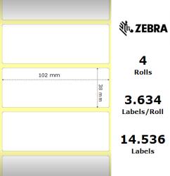 Zebra Etichete hartie 102 x 38mm Z-Perform 1000T Zebra 880026-038 (880026-038)