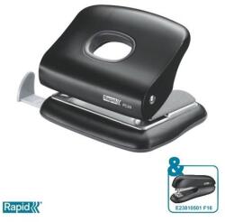 RAPID Lyukasztó, kétlyukú, 20 lap, RAPID "FC20", fekete (E23256400) - papiruniverzum