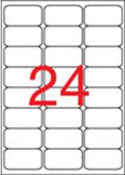 APLI Etikett, univerzális, 64x33, 9 mm, kerekített sarkú, APLI, 2400 etikett/csomag (LCA2409) - papiruniverzum