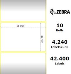 Zebra Etichete hartie 51 x 32 Z-Perform 1000T Zebra 880010-031 (880010-031)
