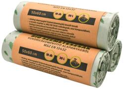 PapírUniverzum Lebomló Szemeteszsák, PLA 500x600x0, 02 mm 10 db/tekercs, 30 liter