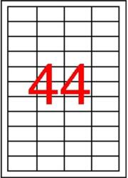 APLI Etikett, univerzális, 48, 5x25, 4 mm, APLI, 440 etikett/csomag (LCA12925) - papiruniverzum