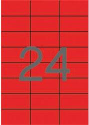 APLI Etikett, 70x37 mm, színes, APLI, piros, 2400 etikett/csomag (LCA11836) - papiruniverzum