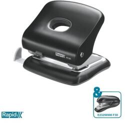 RAPID Lyukasztó, kétlyukú, 30 lap, RAPID "FC30", fekete (E23639401) - papiruniverzum
