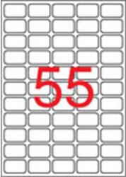 APLI Etikett, univerzális, 36, 8x23, 8 mm, eltávolítható, kerekített sarkú, APLI, 5500 etikett/csomag (LCA03051) - papiruniverzum