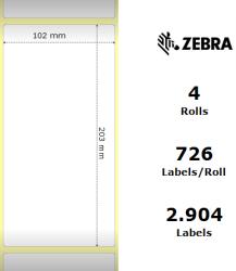 Zebra Etichete hartie 102 x 203mm Z-Select 2000T Zebra 880134-203 (880134-203)