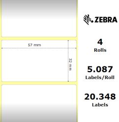 Zebra Etichete hartie 57 x 32mm Z-Select 2000T Zebra 3006324 (3006324)