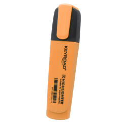 Szövegkiemelő vágott hegyű, lapos test Keyroad Fluo neon narancs (KR972166)