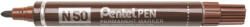  Alkoholos marker fém testű 4, 3mm kerek hegyű N50-EE Pentel Extreme barna (N50-EE)
