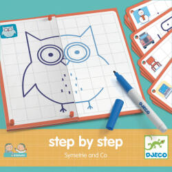 DJECO Joc educativ - Deseneaza pas cu pas - Simetrie