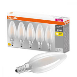 OSRAM 5PAK LED izzó E14 B35 4W = 40W 470lm 2700K 300° OSRAM (OSRLEDW3520)