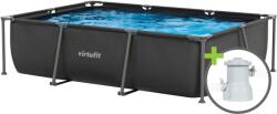 VirtuFit Piscina dreptunghiulara VirtuFit 300 x 210 x 67 cm cu sistem filtrare inclus Piscina