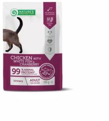 Nature's Protection Alutasak Adult Cat Chicken, white fish & cranberry Urinary 100g - grandopet
