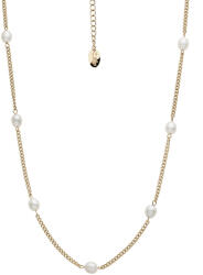 CRYSTalp Bájos, aranyozott nyaklánc gyöngyökkel Tide Pearl 12243. EG