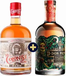  The Colonist Dark Rum 0, 7l 40% + Don Papa Masskara Limited Edition 0, 7l 40%