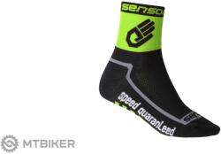 Sensor RACE LITE kézi zokni, fekete/zöld (3/5 (EU 35 - 38))