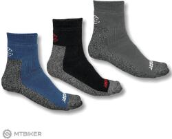 Sensor TREKING zokni, 3 pár, szürke/fekete (3/5 (EU 35 - 38))