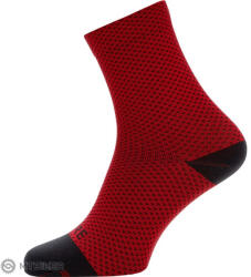 GOREWEAR C3 Dot Mid zokni piros/fekete (38/40)