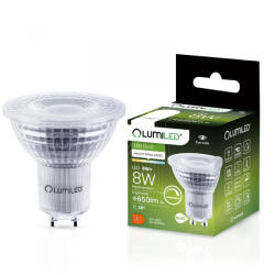 Lumileds GU10 LED izzó 8W = 80W 650lm 4000K Semleges Reflektor 36°-ban szabályozható Lumiled (LUMLEDF1128) - lindlight