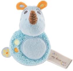 NICI Jucărie moale cu zornaitoare NICI - Manufi Rinocerul, 12 cm (46585)