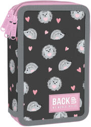 BackUP Penar cu rechizite BackUp EW - Hedgehog, cu 3 fermoare (100453) Penar