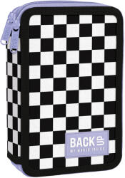 BackUP Penar școlar echipat Back Up DW - Colored Chess, cu 2 fermoare (100415) Penar