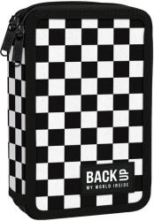 BackUP Penar cu rechizite BackUp DW - Chess, cu 2 fermoare (100408) Penar