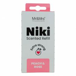 Mr&Mrs Fragrance Niki Peach & Rose Refill Autóillatosító Utántöltő 1 db