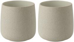 Stelton Ceașcă EMMA 220 ml, set de 2 buc, gri, ceramică, Stelton