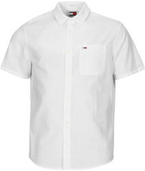 Tommy Hilfiger Cămăsi mânecă scurtă Bărbați TJM REG LINEN BLEND SS SHIRT Tommy Jeans Alb EU XL