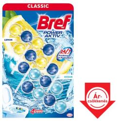 Bref Power Aktiv Lemon/Ocean WC frissítő 4 x 50 g